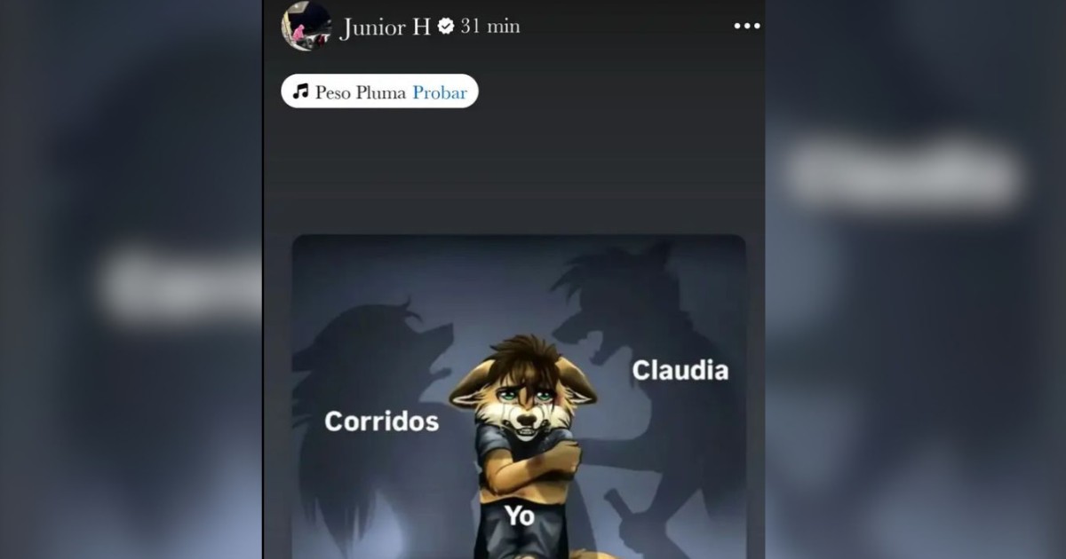 Junior H subió "un meme" mostrando inconformidad con las restricciones del Gobierno Federal 