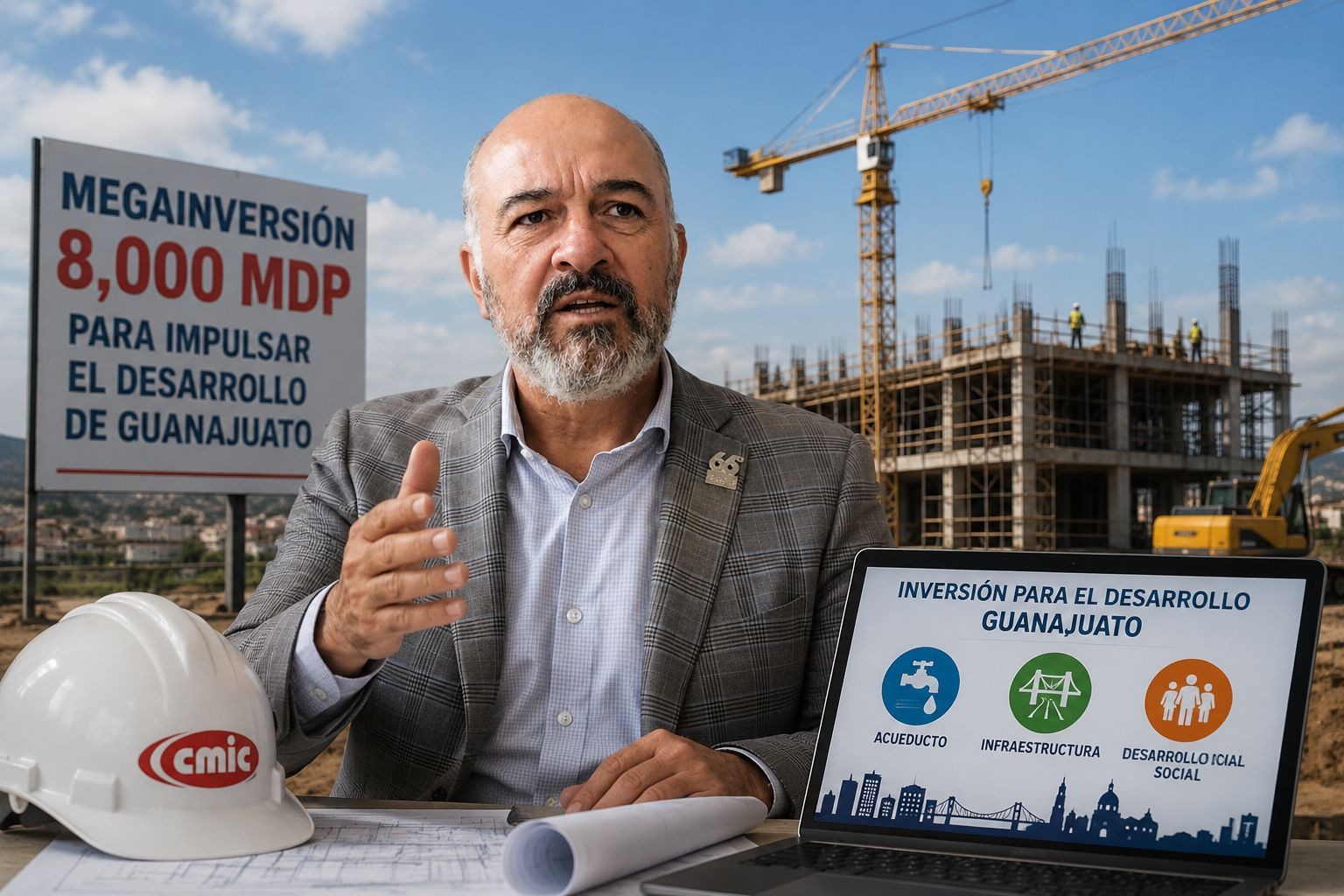 CMIC prevé reactivación de la construcción en Guanajuato con inversión de 8 mil mdp