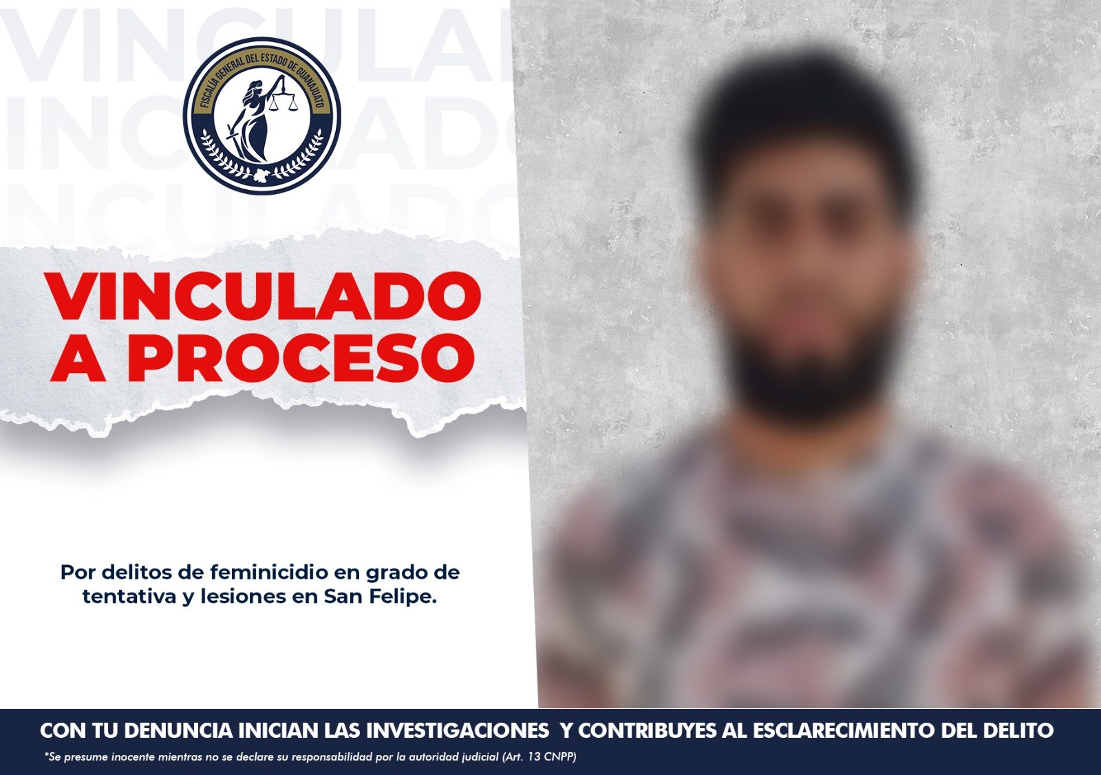 Vinculan a proceso a hombre por intento de feminicidio y lesiones en San Felipe