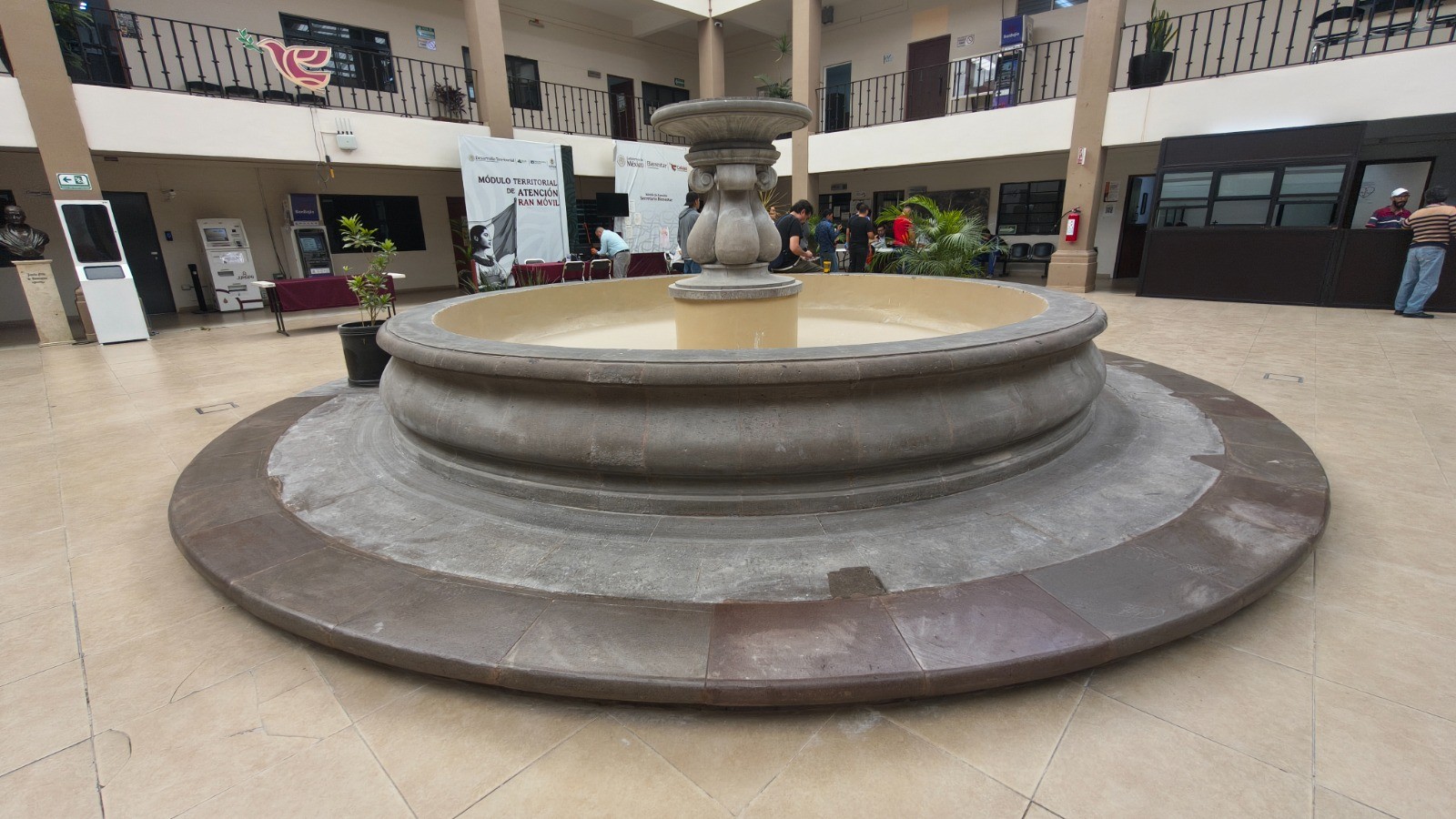 Concluyen reparación de fuente en Presidencia de Celaya; afinan nuevo protocolo de seguridad
