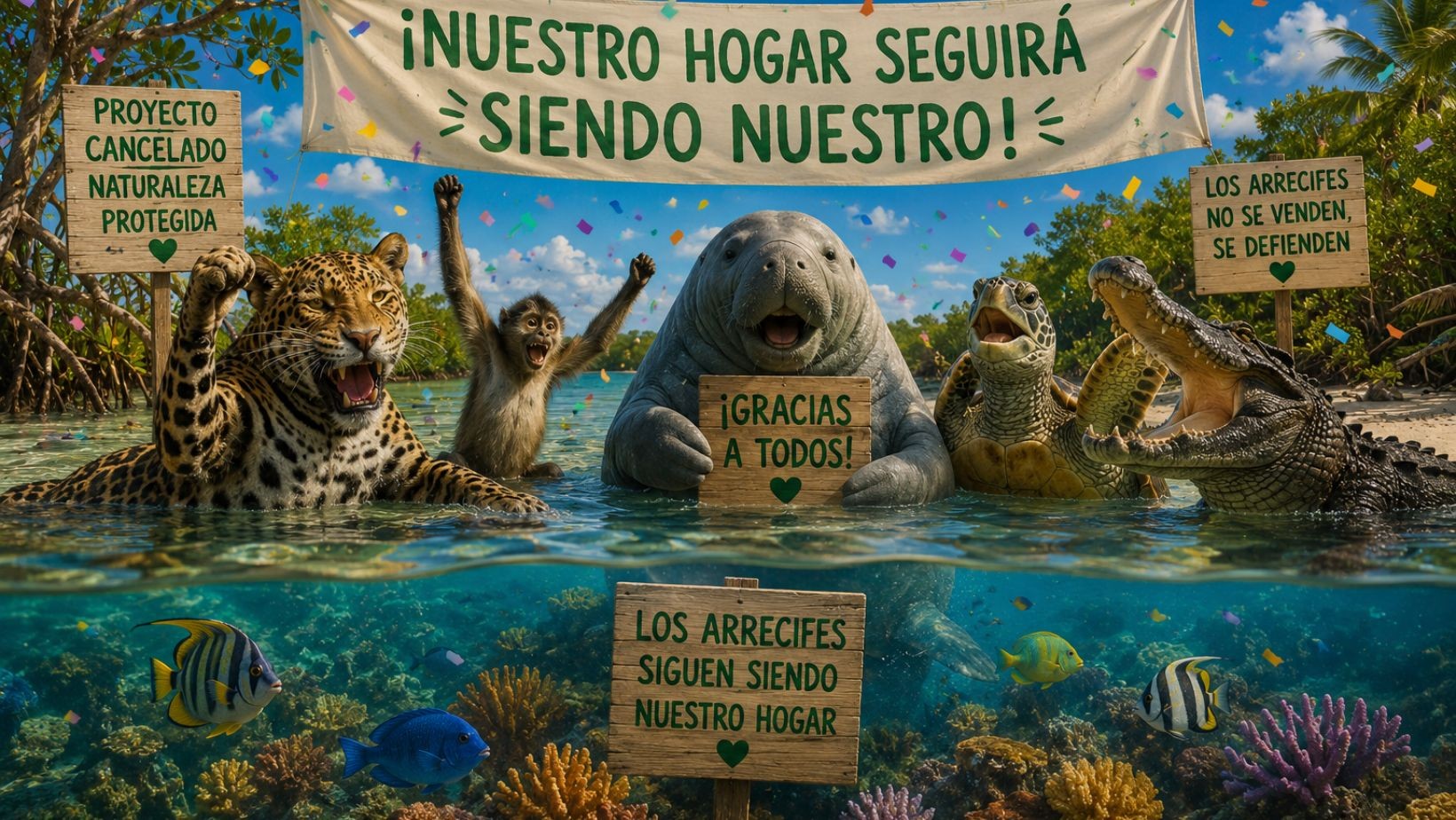 ¡Triunfo de la naturaleza! Frenan megaproyecto turístico que amenazaba el paraíso de Mahahual