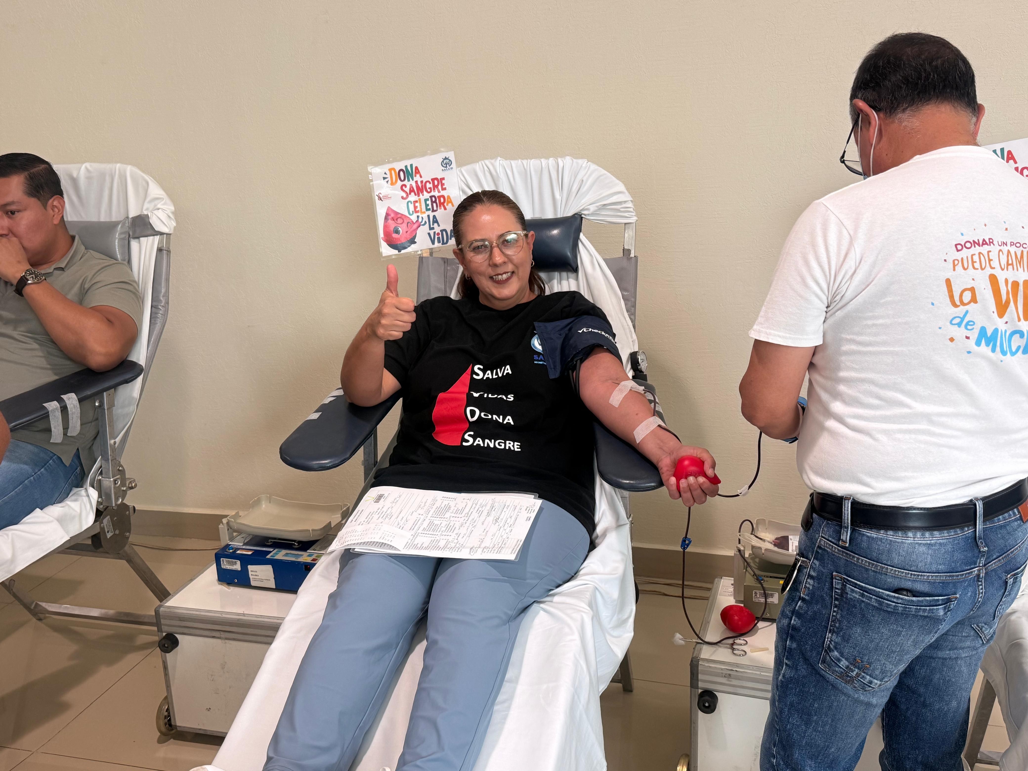 Realizan campaña altruista de donación de sangre en Juventino Rosas