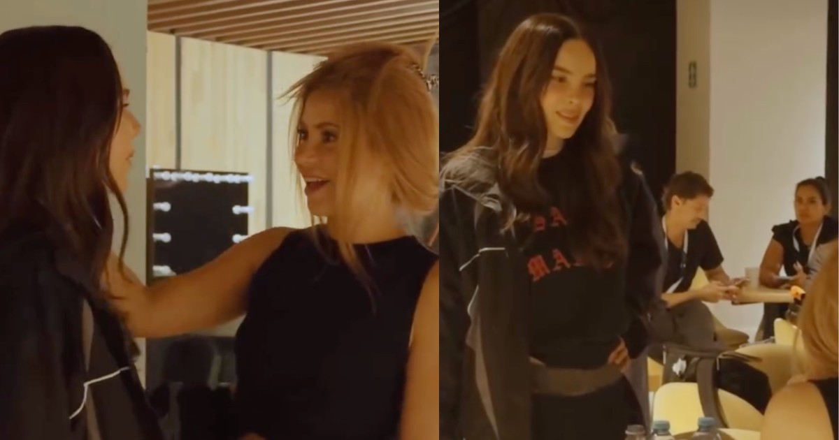 ¿Compartirán escenario? VIDEO Así fue el encuentro de Shakira y Belinda antes de la inauguración del Mundial 2026