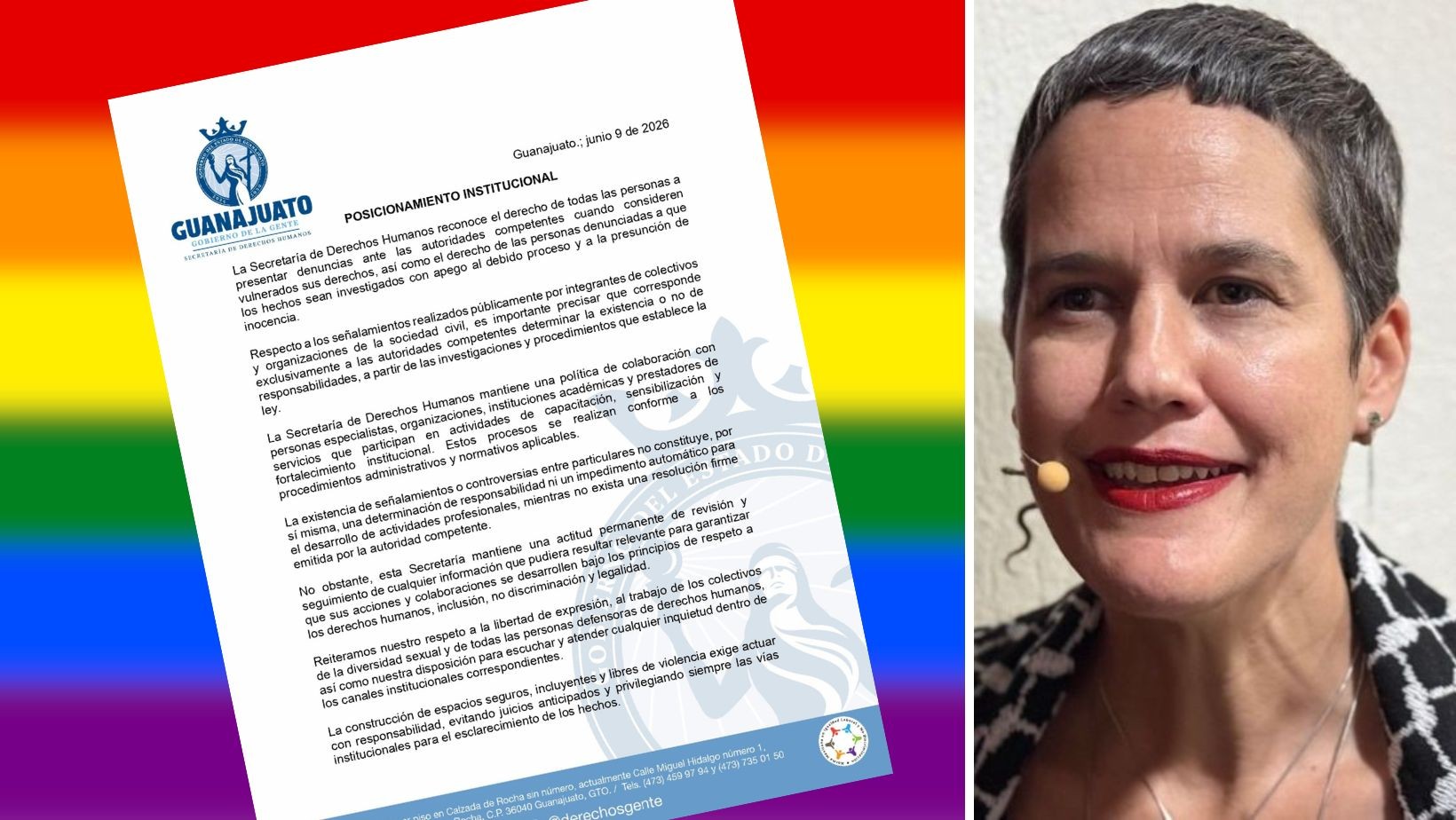 Secretaría de Derechos Humanos se pronuncia ante denuncia por presunta homofobia en Guanajuato