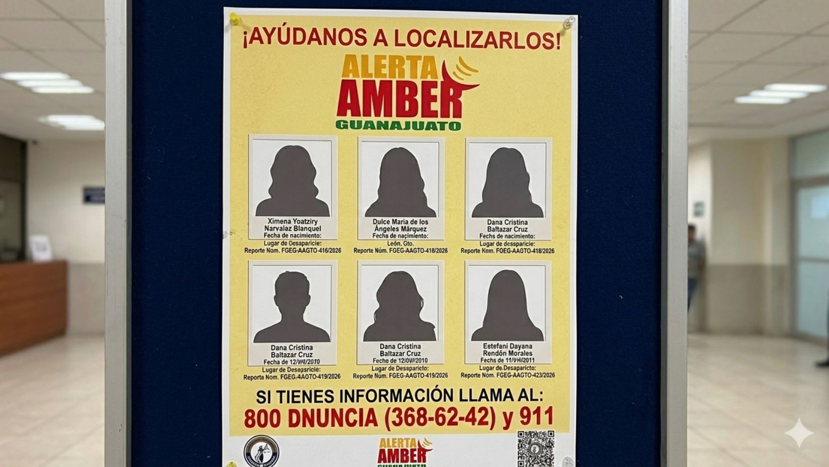 Activan Alerta AMBER por seis menores desaparecidos en Guanajuato
