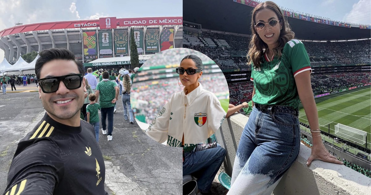 Estas celebridades disfrutaron del primer partido de México en la inauguración del Mundial