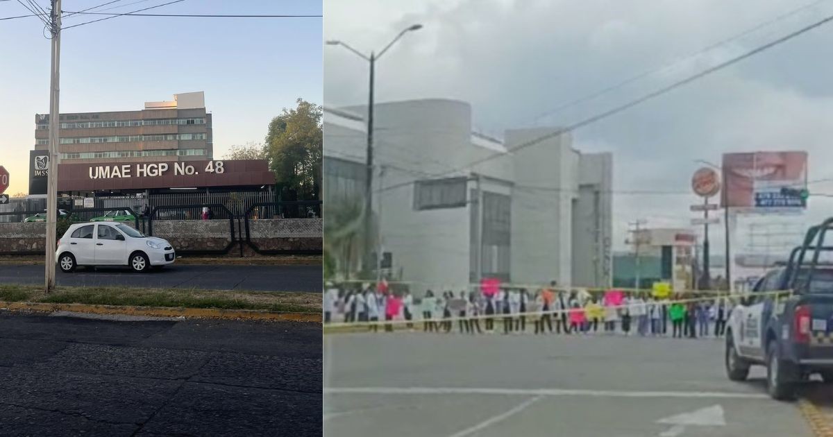 Médicos toman las calles de León; exigen liberación de residente detenido dentro del IMSS