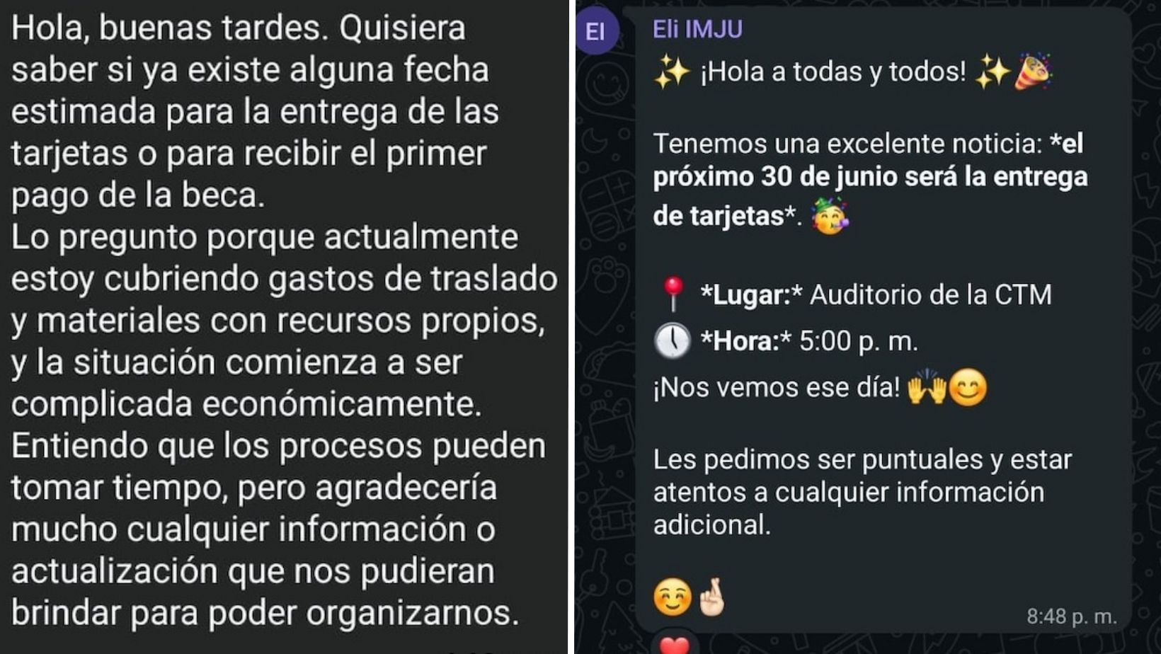 Prometieron pero no actuaron: estudiantes abandonan el programa del IMJU Prometieron pero no actuaron: estudiantes abandonan el programa del IMJU