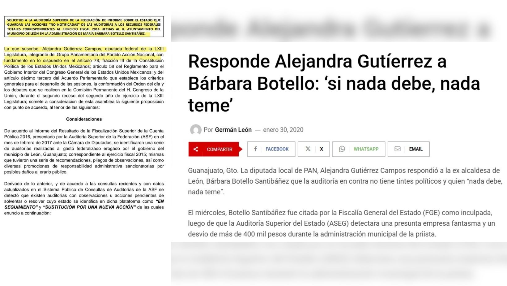Alejandra Gutiérrez enfrenta auditorías que antes defendía Alejandra Gutiérrez enfrenta auditorías que antes defendía