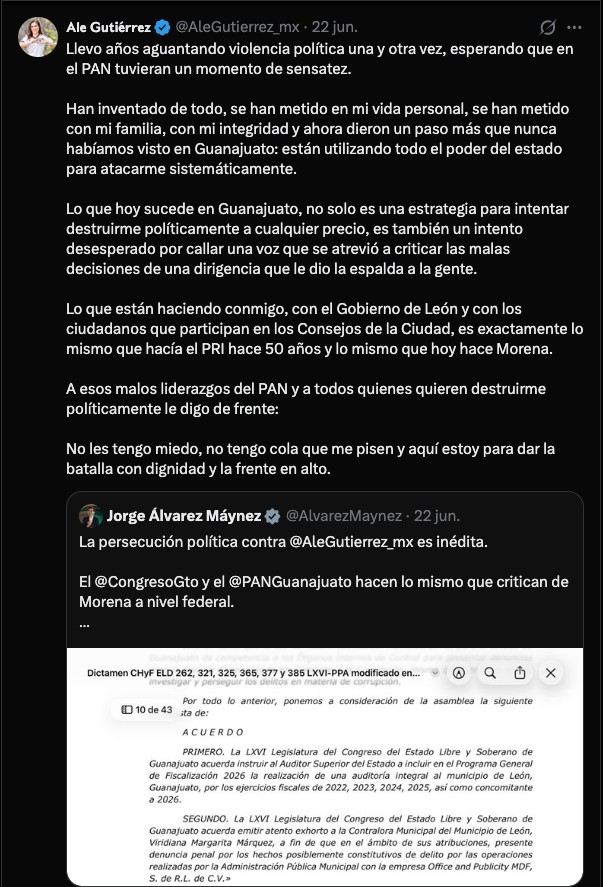 Alejandra Gutiérrez enfrenta auditorías que antes defendía Alejandra Gutiérrez enfrenta auditorías que antes defendía