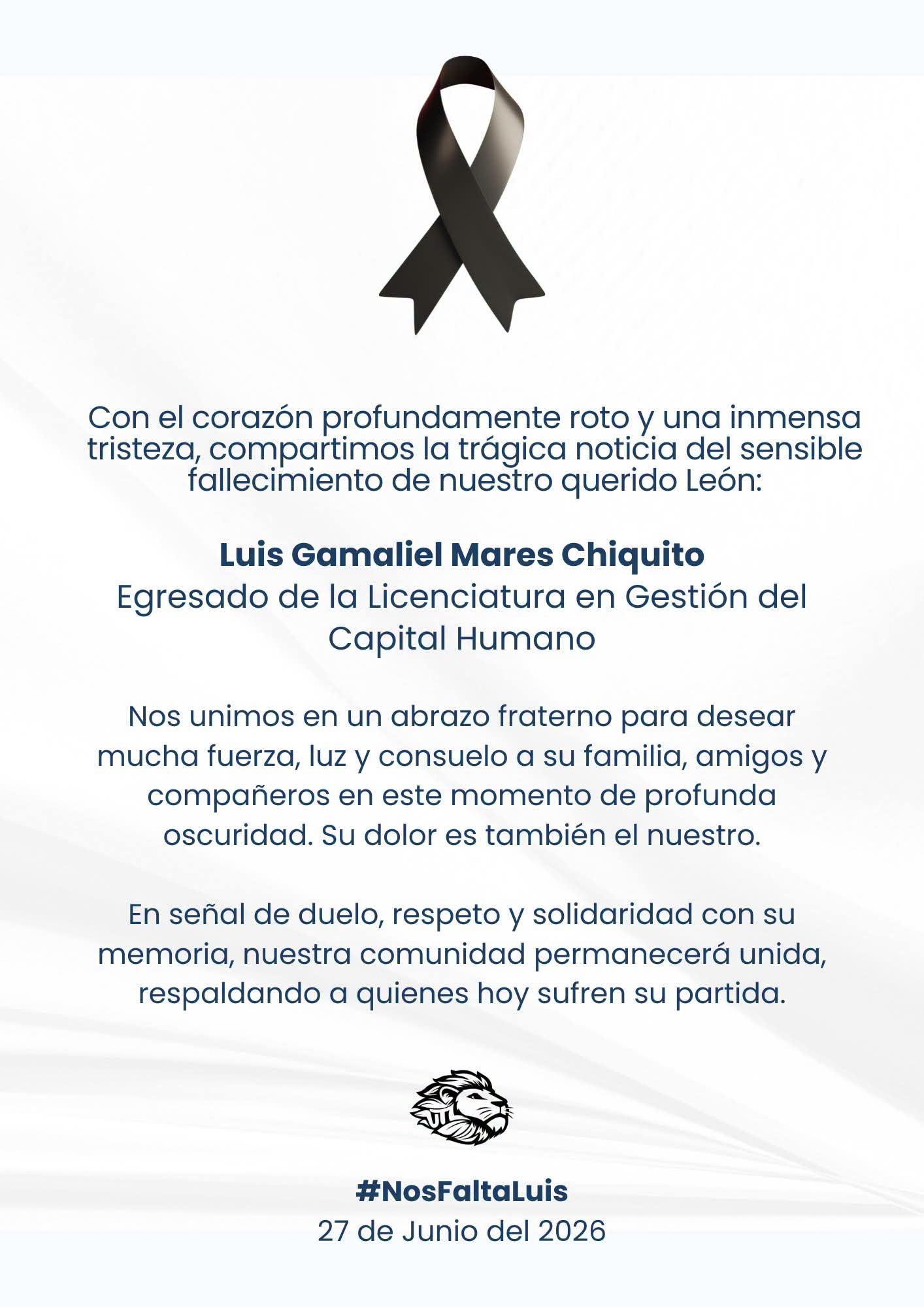 “Esta muerto, me lo mataron“; El doloroso mensaje de la hermana de Luis Gamaliel tras confirmar su fallecimiento
