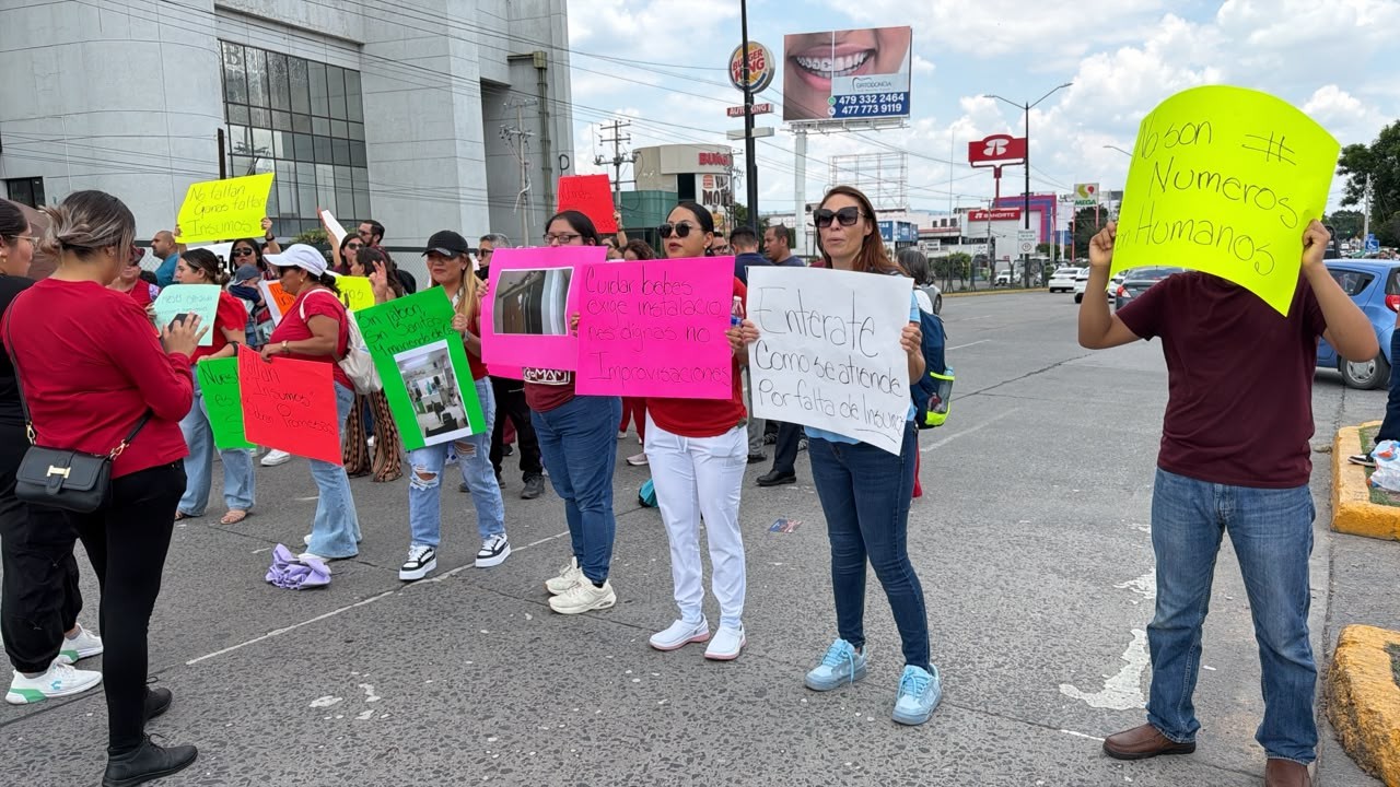 “No hay ni jabón“: personal del IMSS protesta por carencias en la UMAE 48