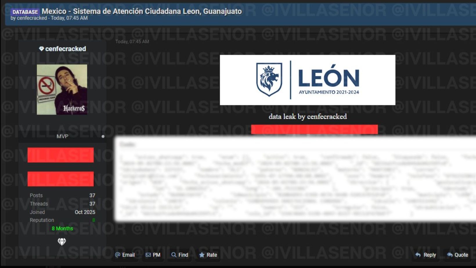 Presunto hackeo al SAC de León habría filtrado datos de 250 mil ciudadanos**