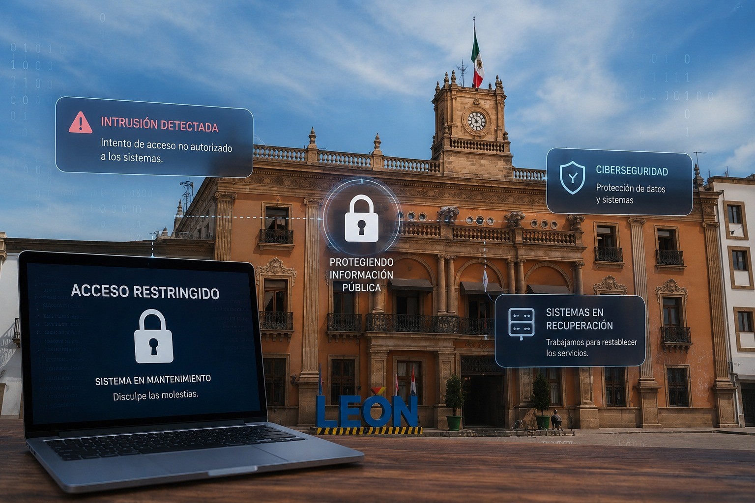 Libia Dennise llama a reforzar la ciberseguridad tras presunto ataque al Gobierno de León
