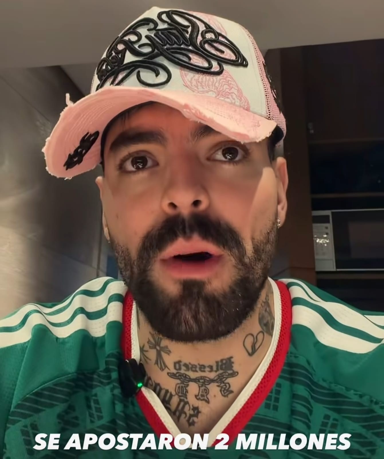 El actor e influencer compartió en sus redes sociales que arriesgaría 2 millones 180 mil pesos a favor de México El actor e influencer compartió en sus redes sociales que arriesgaría 2 millones 180 mil pesos a favor de México