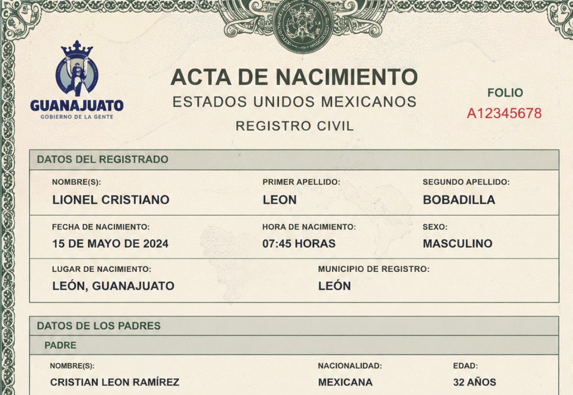 Fiebre mundialista llega al Registro Civil: más de 140 bebés fueron nombrados Lionel en Guanajuato