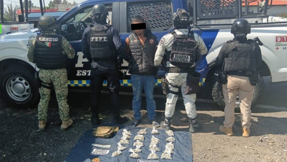 Detienen a hombre con más de 400 dosis de marihuana en Jaral del Progreso