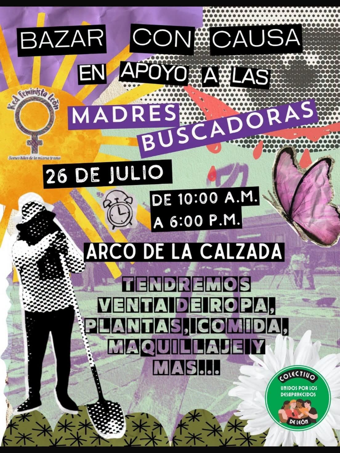 Realizarán bazar con causa en León para apoyar la búsqueda de personas desaparecidas