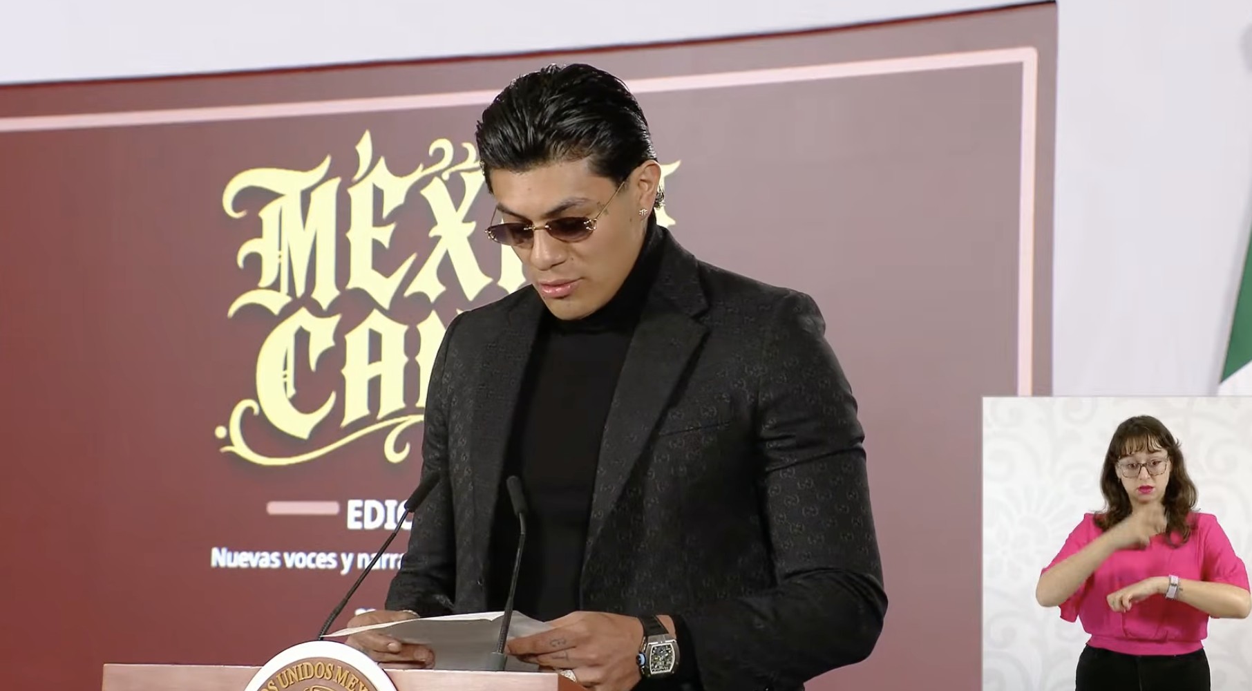 El Bogueto sorprende en la mañanera de Claudia Sheinbaum; así fue su participación en México Canta El Bogueto sorprende en la mañanera de Claudia Sheinbaum; así fue su participación en México Canta