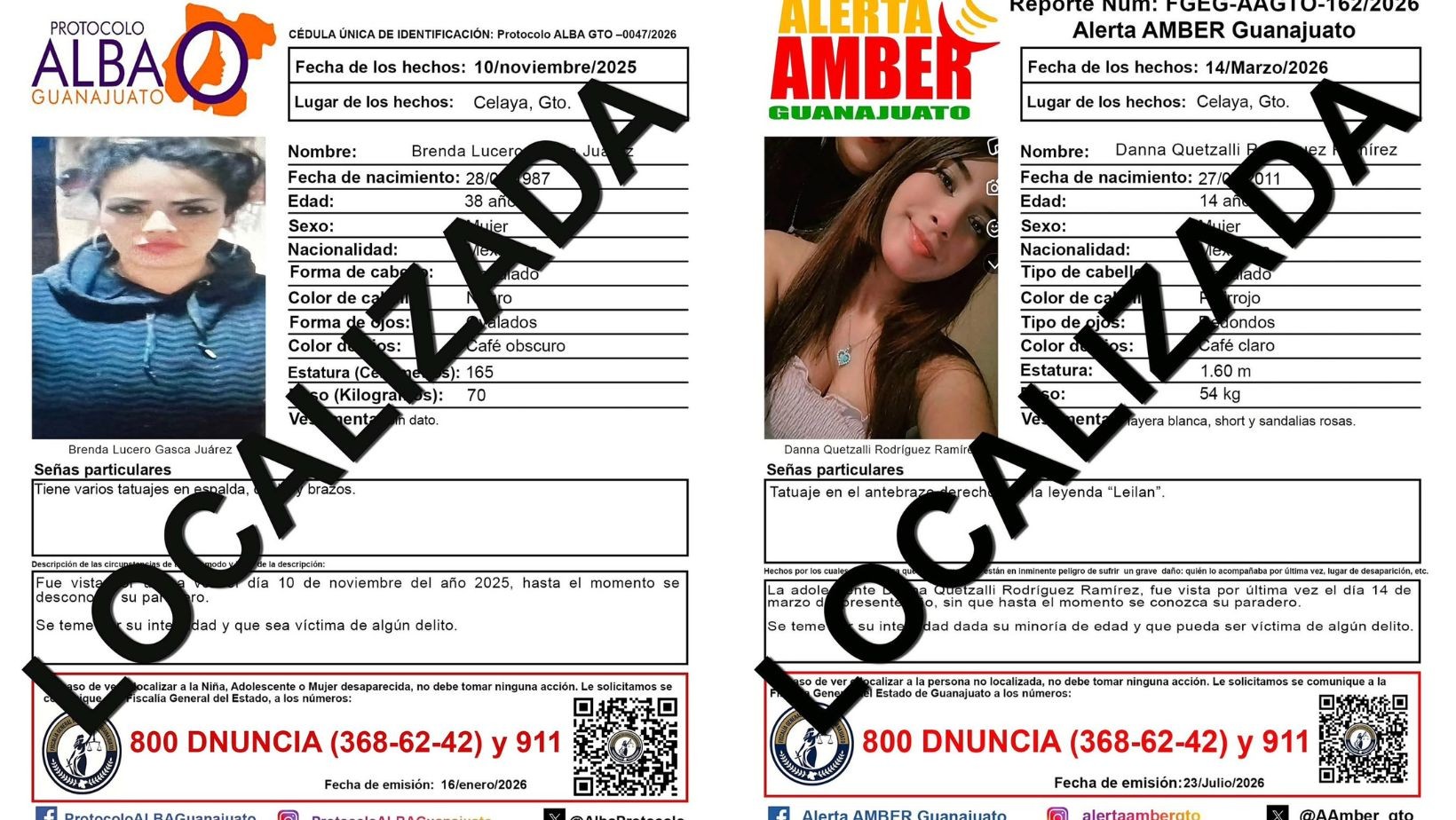 Localizan sin vida a adolescente y mujer desaparecidas en Celaya