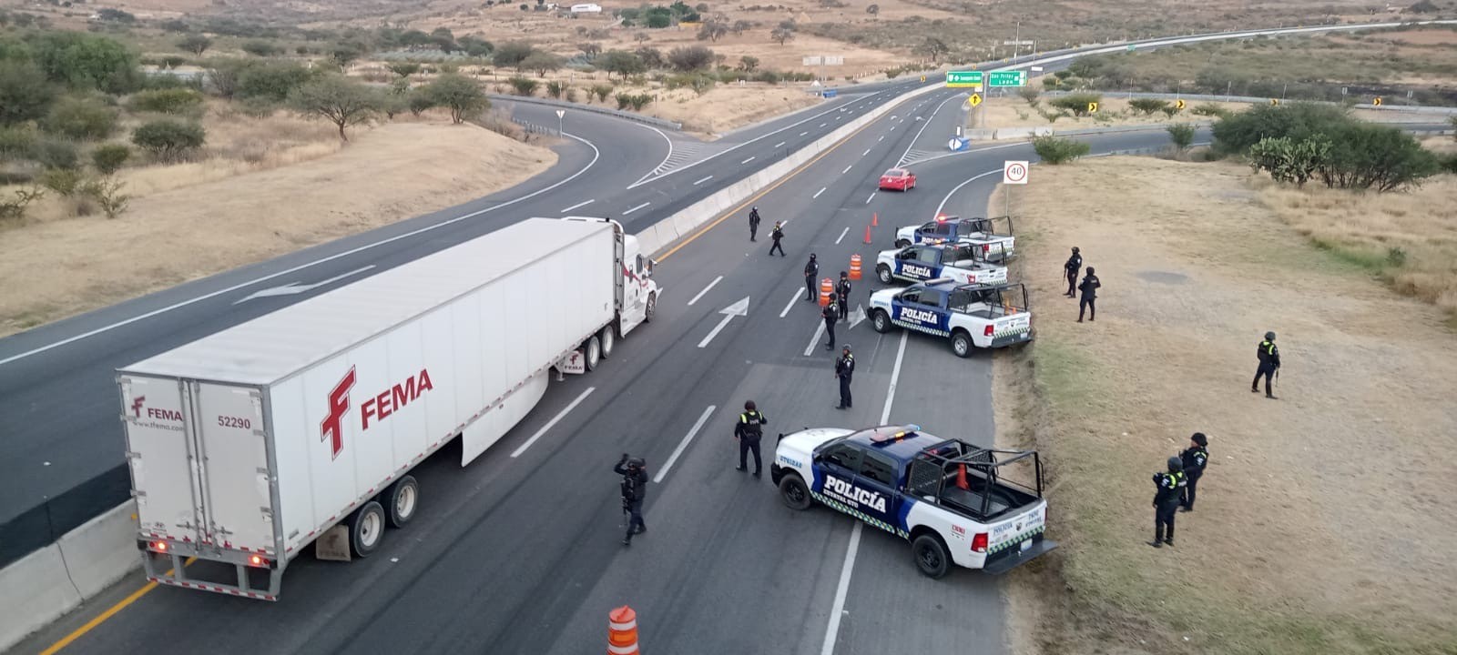 Guanajuato elimina rutas de escape utilizadas por grupos dedicados al robo a autotransporte carretero