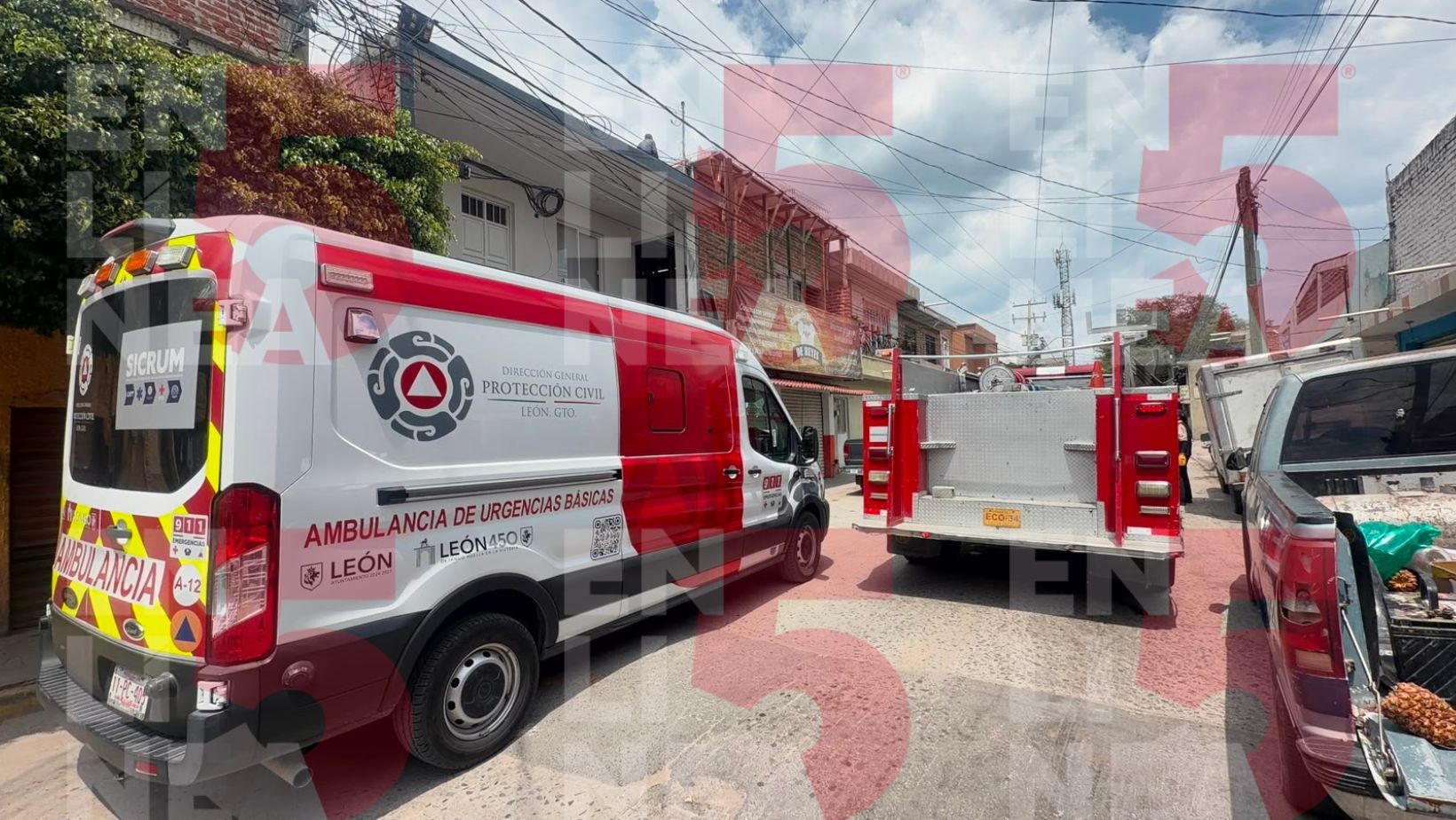 Albañil sufre descarga eléctrica y queda grave en León