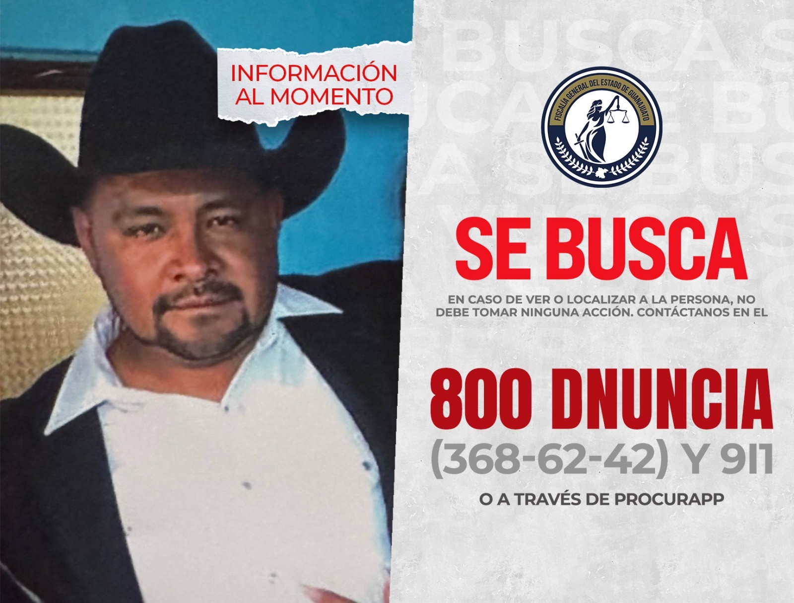 Buscan a presunto feminicida en Dolores Hidalgo
