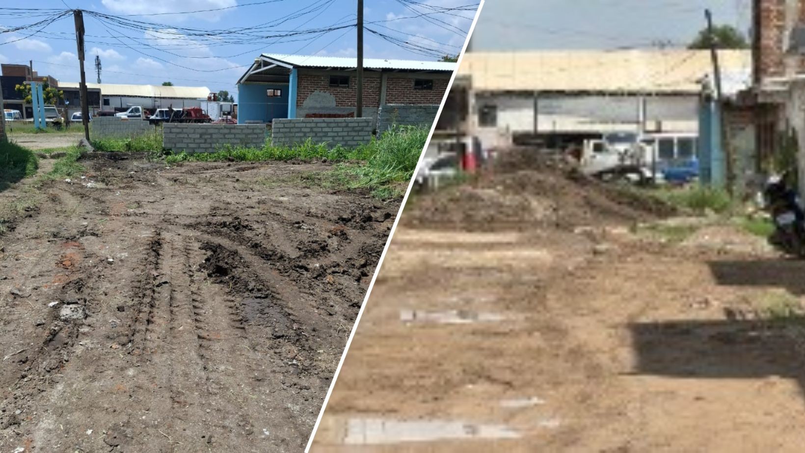 Obra Pública retira tierra en Valle de San Carlos