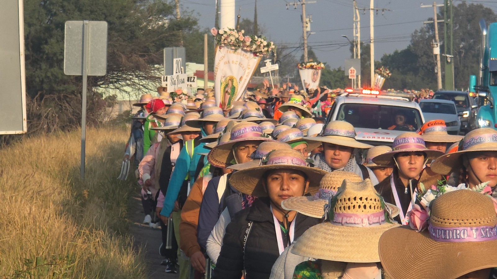 Más de 500 mujeres salen de Celaya en peregrinación hacia la Basílica de Guadalupe