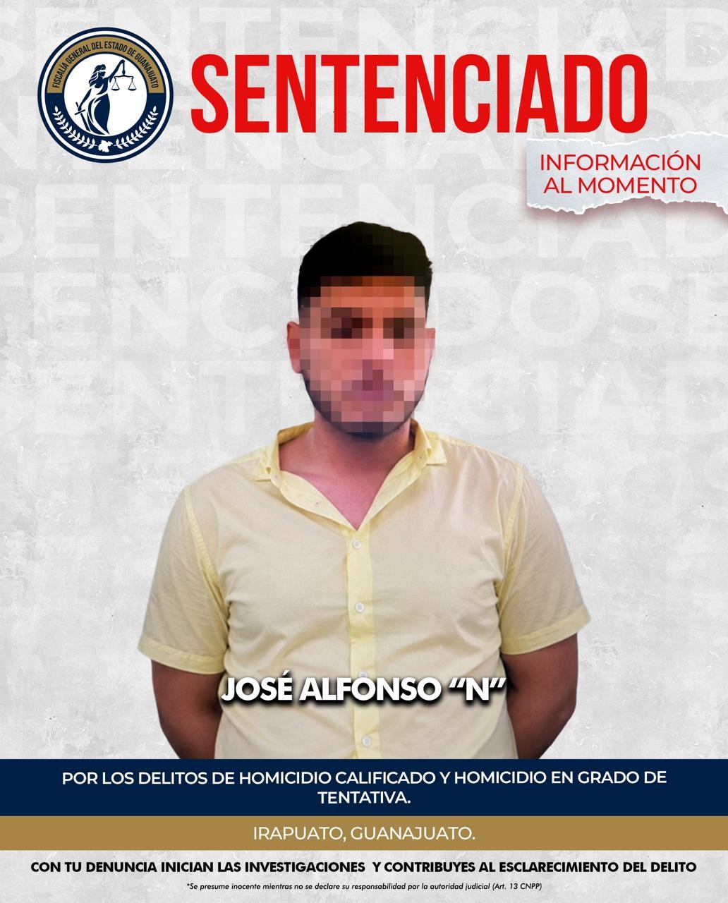 Dan 28 años de cárcel a “El Patrañas” por ataque armado en parque de San Miguelito, Irapuato Dan 28 años de cárcel a “El Patrañas” por ataque armado en parque de San Miguelito, Irapuato