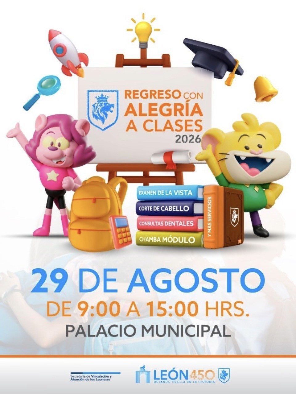 Desde cortes hasta consultas: León ofrecerá servicios gratuitos para el regreso a clases Desde cortes hasta consultas: León ofrecerá servicios gratuitos para el regreso a clases