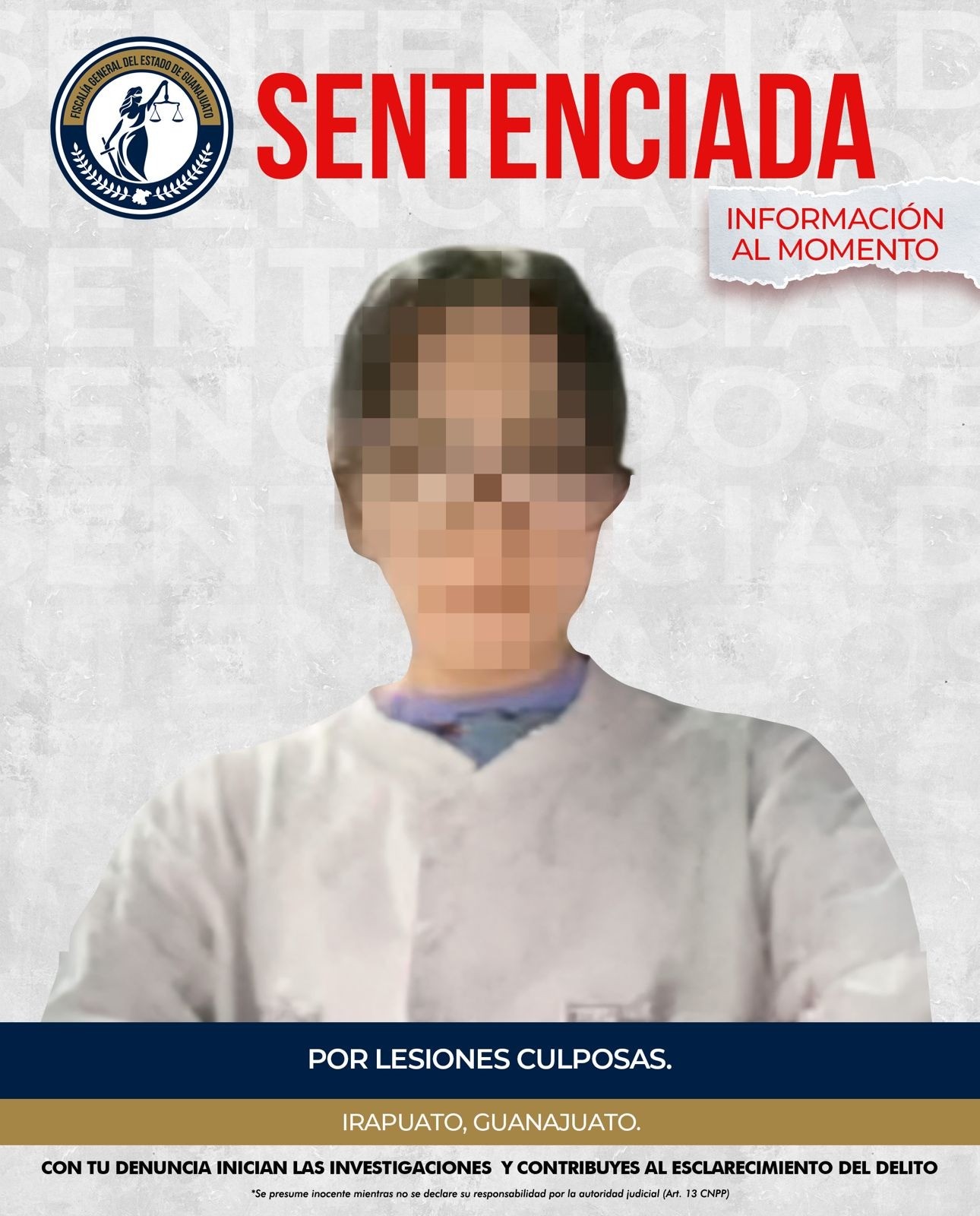 Sentencian a médica por dejar material dentro de paciente Sentencian a médica por dejar material dentro de paciente