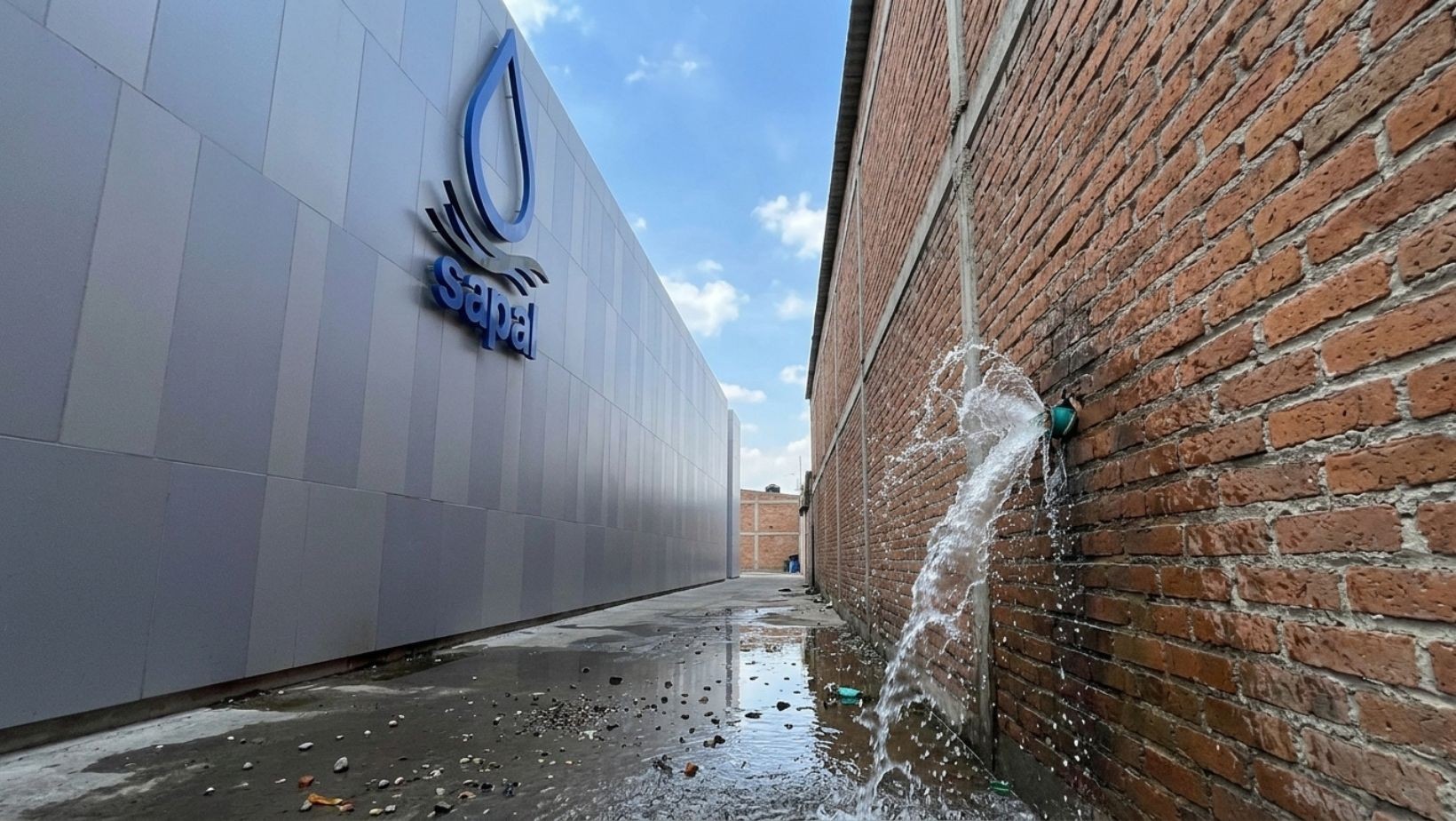 SAPAL sancionará a empresa por fuga que afectó a 200 colonias
