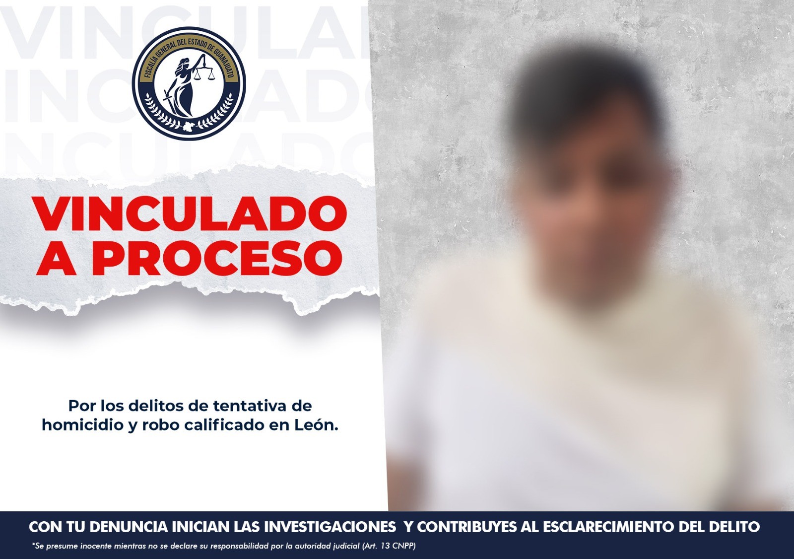 Vinculan a hombre acusado de asaltar obra y herir a un arquitecto en León