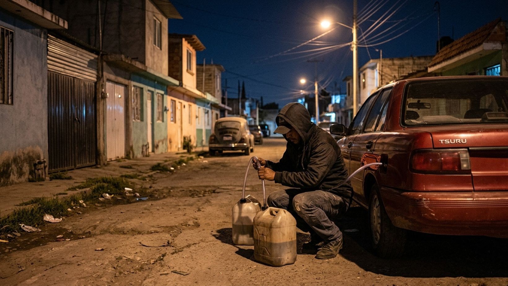 Vecinos de San Miguel denuncian robo de gasolina en León