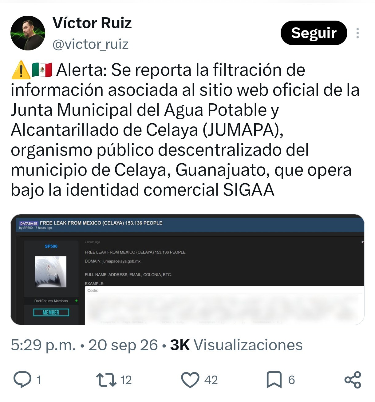 Filtración expone datos de 153 mil usuarios de SIGAA en Celaya