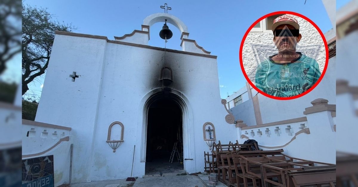 Caen dos sospechosos por robo y quema de imágenes religiosas en templo de La Laborcita
