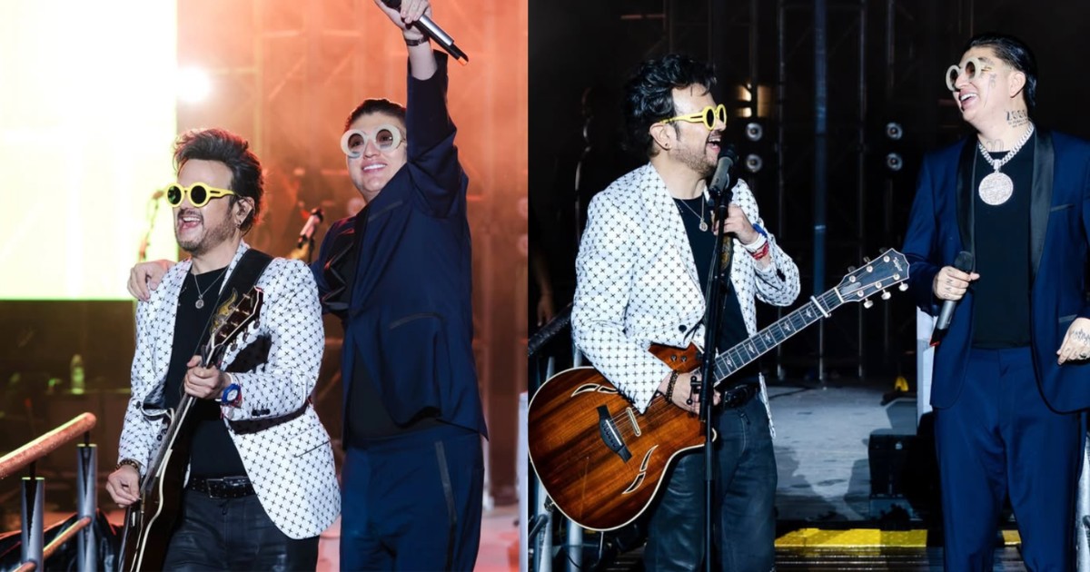 ¡Hasta con beso! Cómo fue el encuentro entre Aleks Syntek y Dani Flow en León Guanajuato