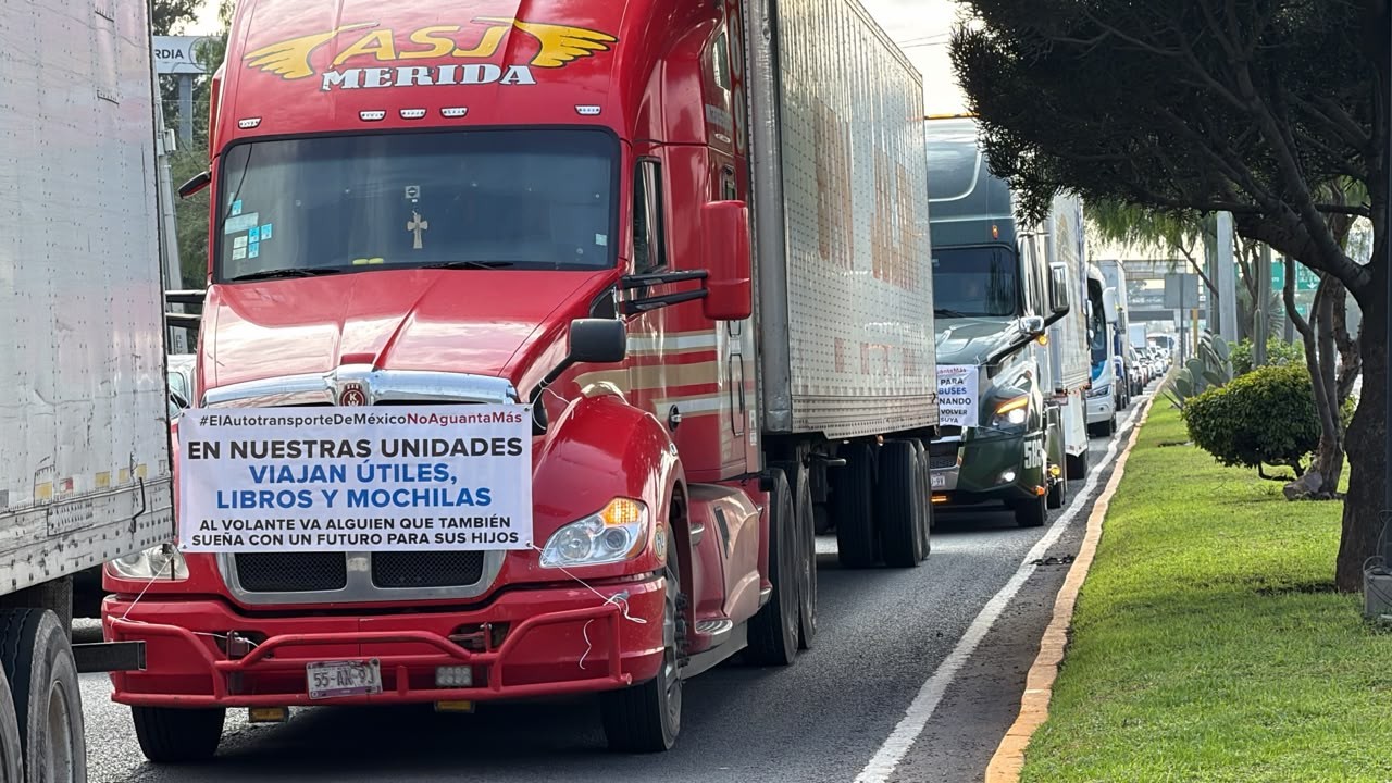 Paro Nacional de transportistas en Guanajuato: movilización provoca tráfico lento en León
