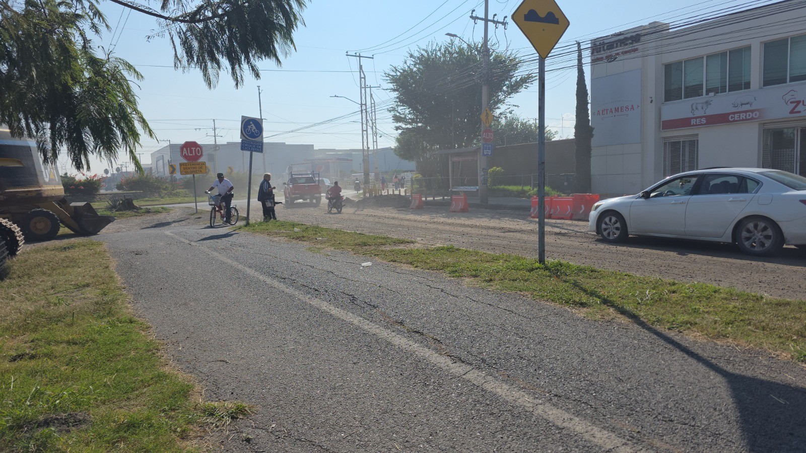 Frenan obras pluviales en avenida México-Japón; esperan autorización para reanudar