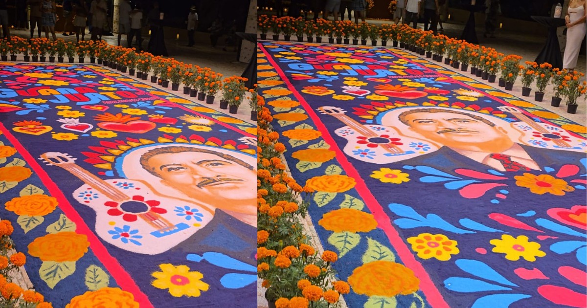 Guanajuato apertura el Festival de Vida y Muerte en Xcaret con tapete de Uriangato