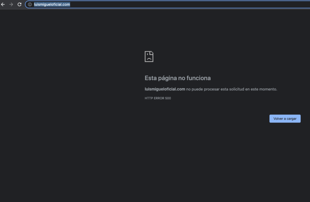 Se cae la página de Luis Miguel en preventa vip de boletos