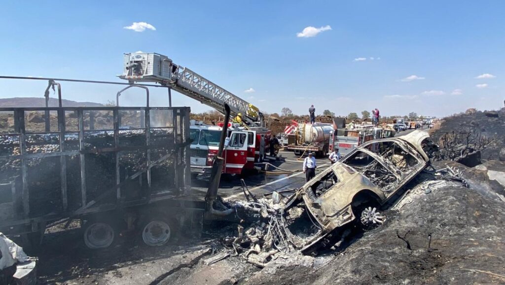 accidente en la autopista Zapotlanejo-Lagos
