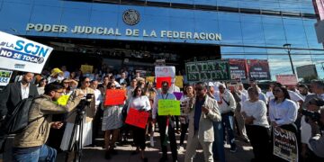 León: Se manifiestan trabajadores del Poder Judicial de la Federación