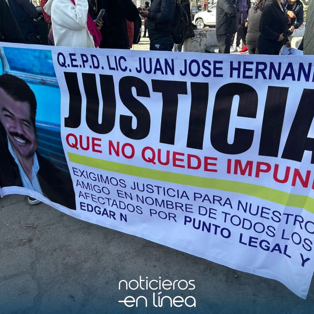 Protestan para exigir justicia por el asesinato del abogado Juan José Hernández