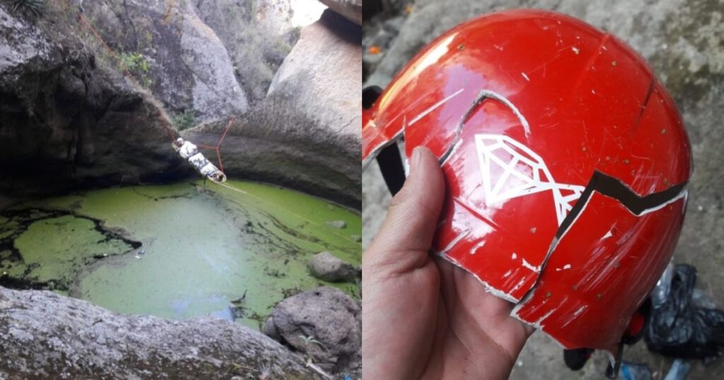 Rescatan a senderista leonés tras accidente al practicar rapel en Moroleón