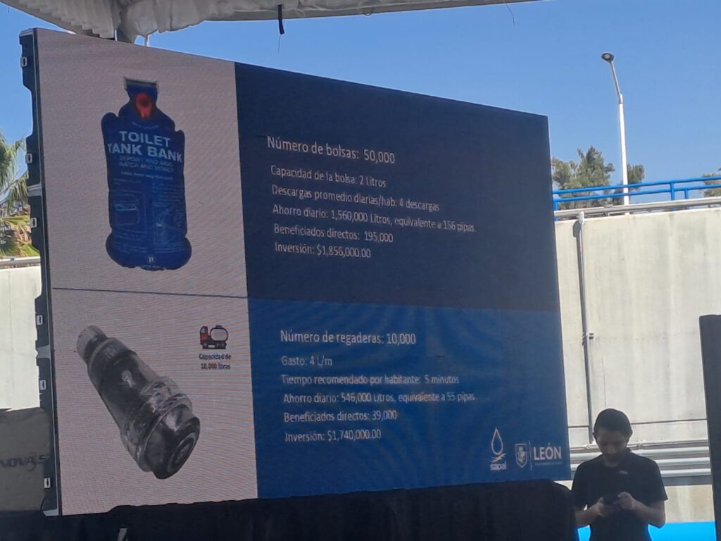 El 26 de febrero inicia tandeo de agua en 143 colonias de León