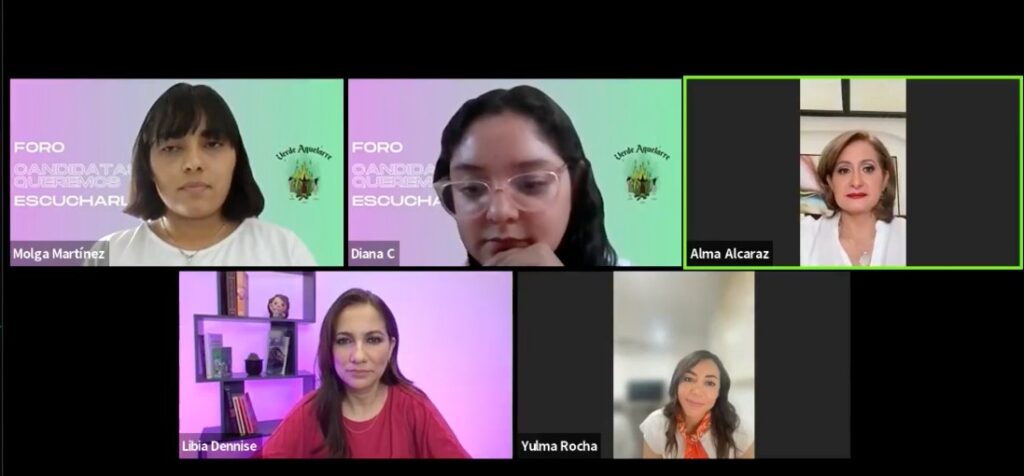 Participan candidatas a la gubernatura en foro sobre aborto y derechos LGBTIQ+