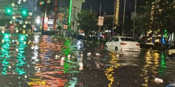 Caos por la lluvia de este jueves en León