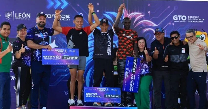 Rubén Chávez se lleva el primer lugar del Maratón León 2024